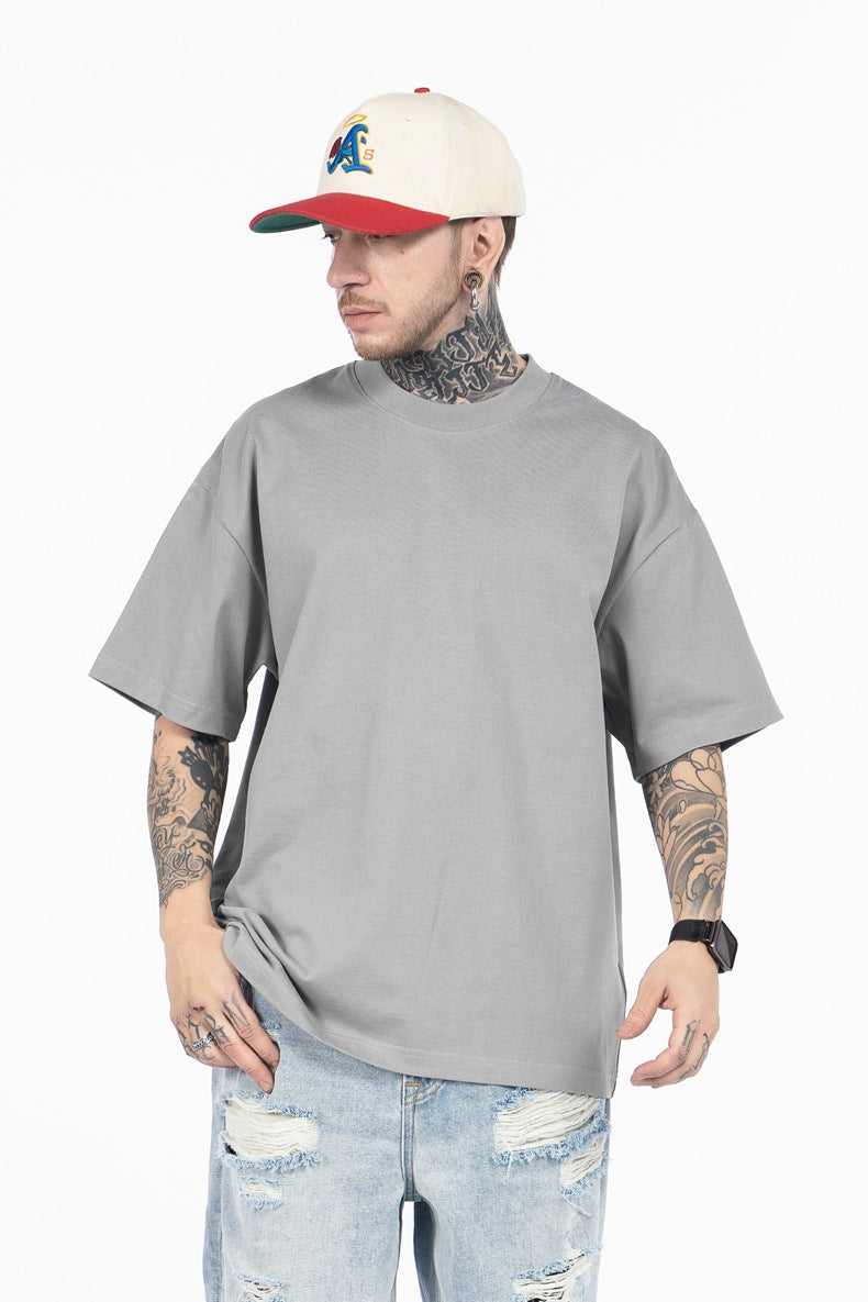 SUPER WAY Loose Crew Neck Versatile Tee
