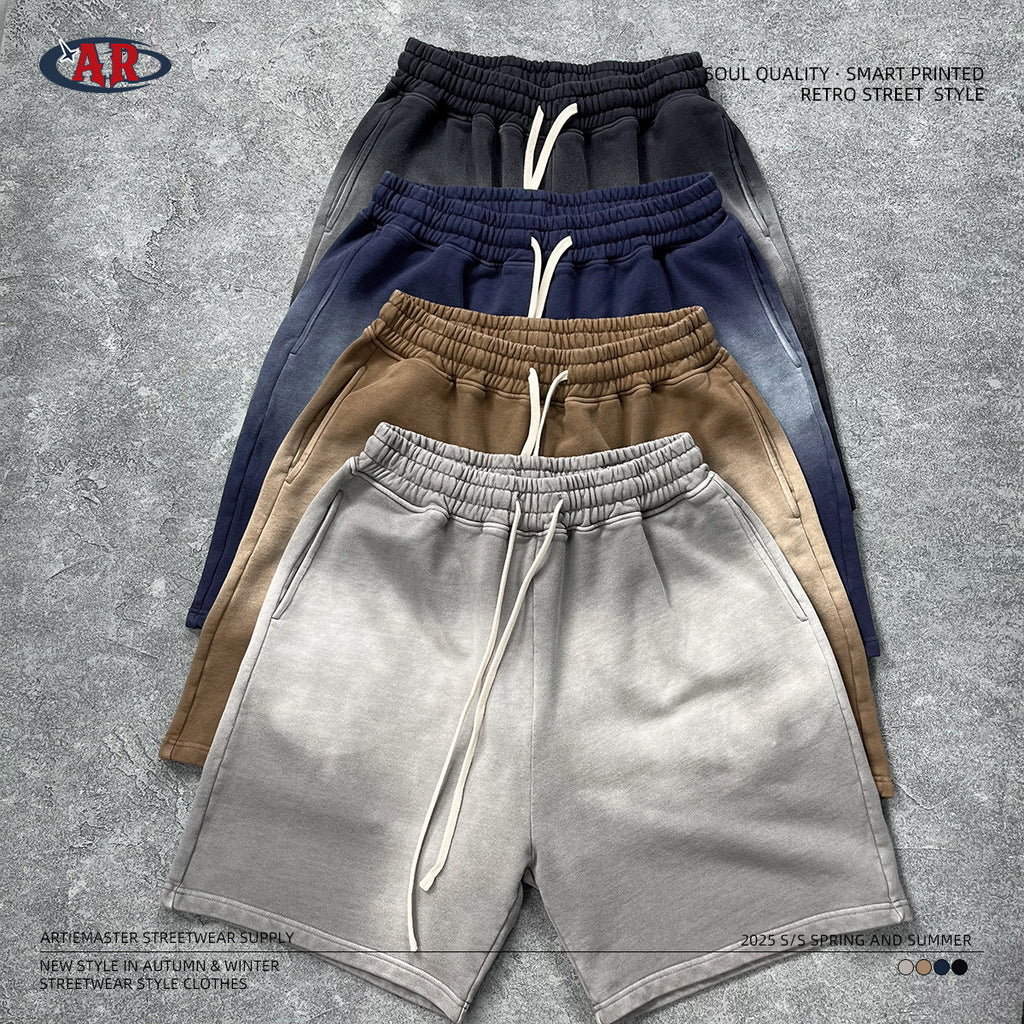 ARTIE Spray-dyed Old Trendy Shorts
