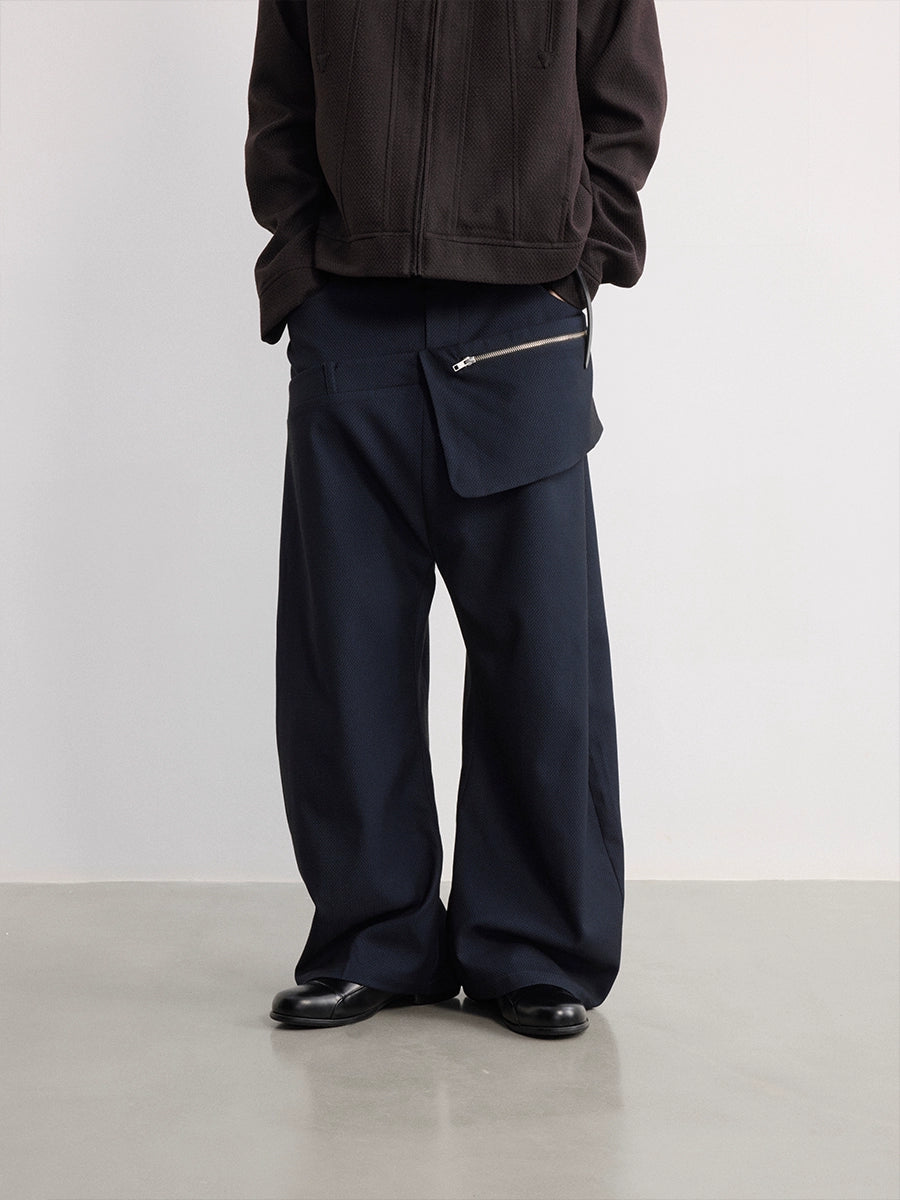 JCAESAR Double Waist Tooling Side Pocket Trousers