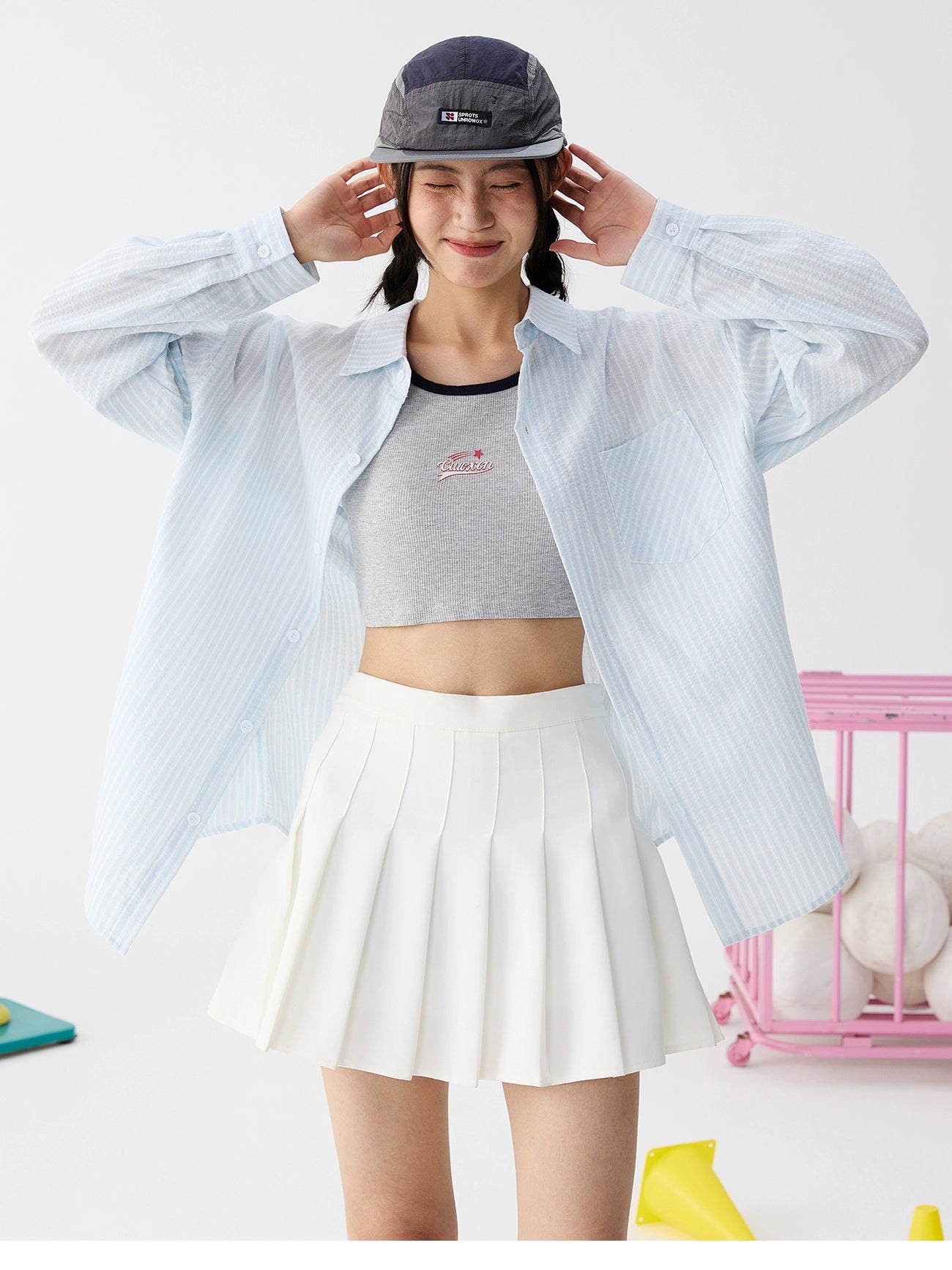 OWOX Classic Pinstriped Thin Casual Loose Shirt