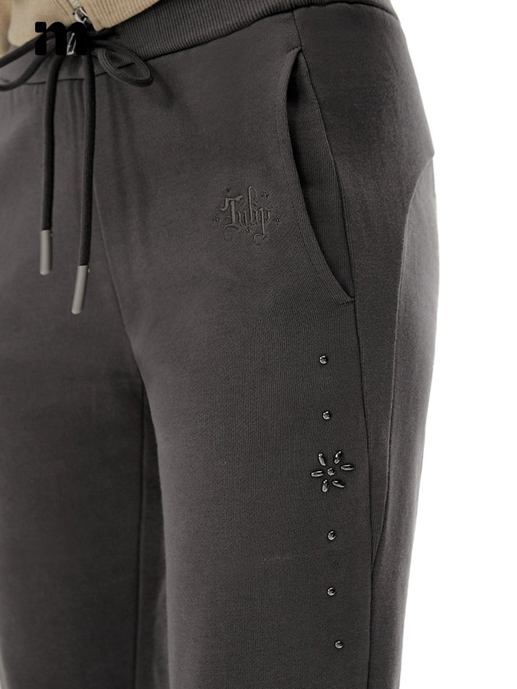 IMONE Vintage Side Rivet Straight Pants