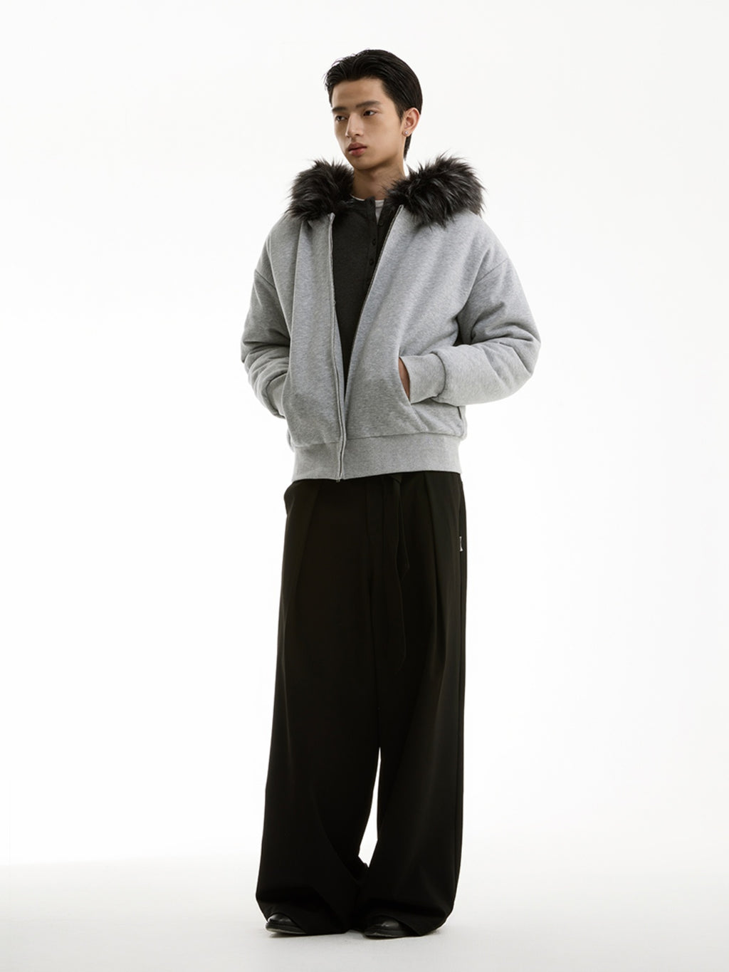 FUNKYFUN Plush Cotton Thickened Cotton Jacket