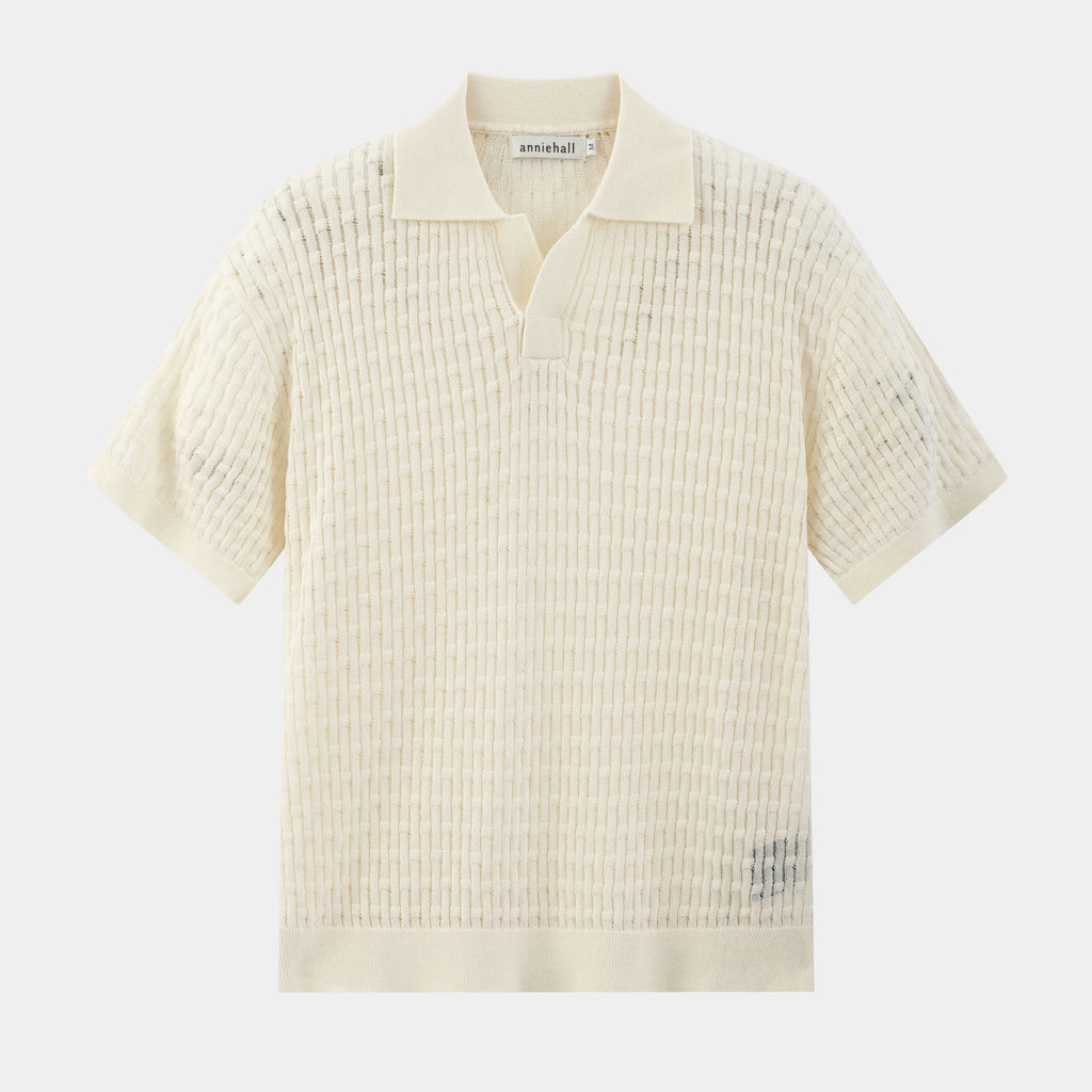 Anniehall Breathable Cool Lapel Woven Tee
