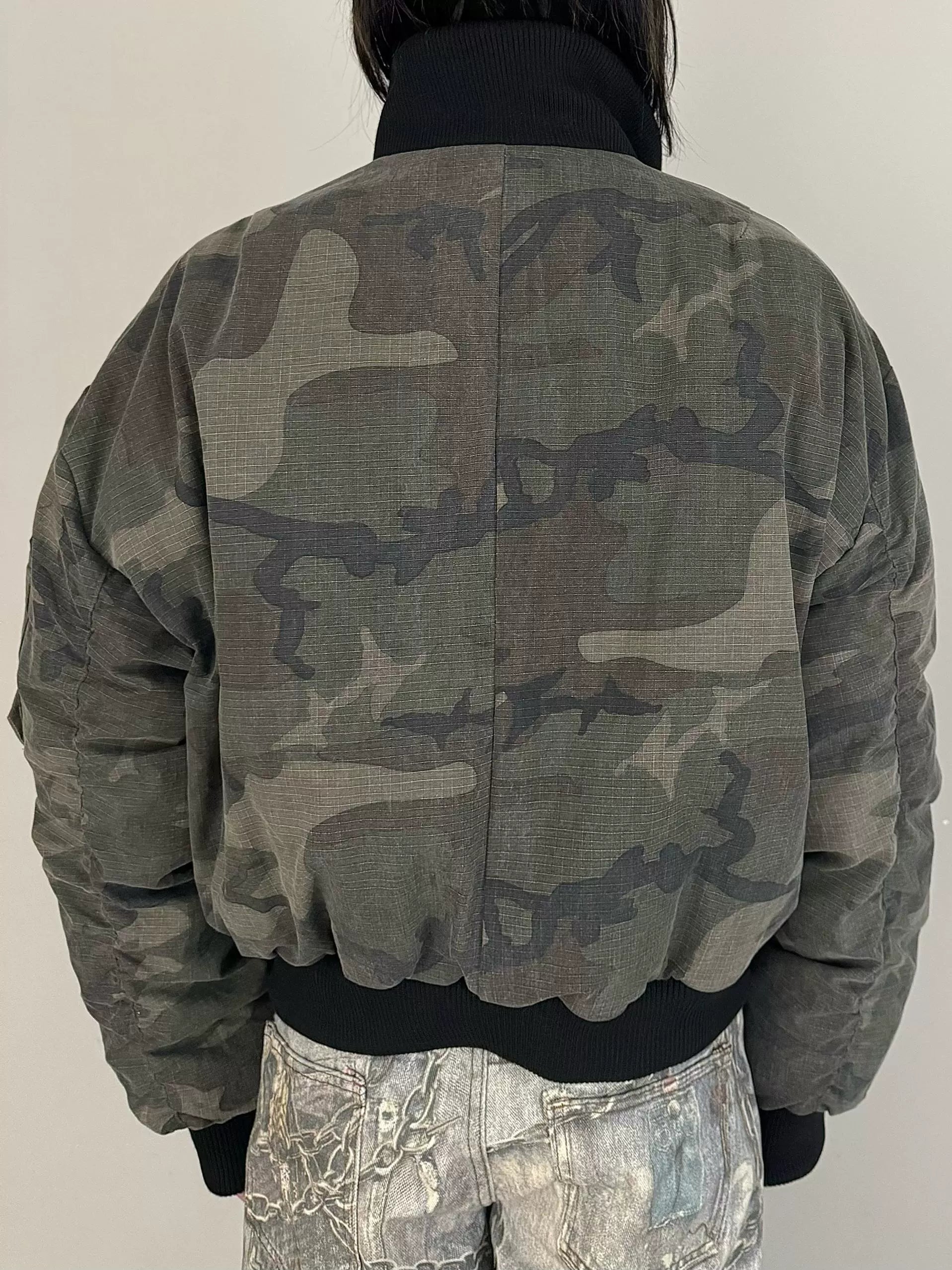 URRRGE Double-sided Camouflage Down Cotton-padded Jacket