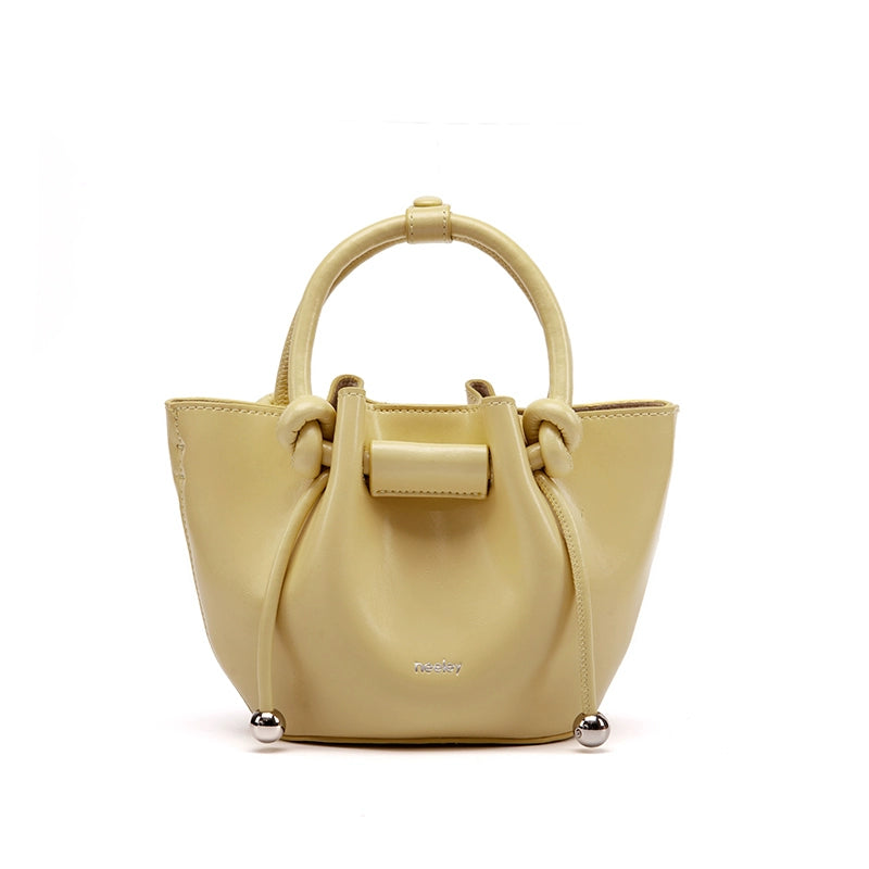 Neeley Leather Vegetable Basket Portable Messenger Bag