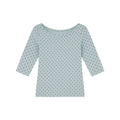 KANO Contrasting Polka Dot Printed Round Neck Tee
