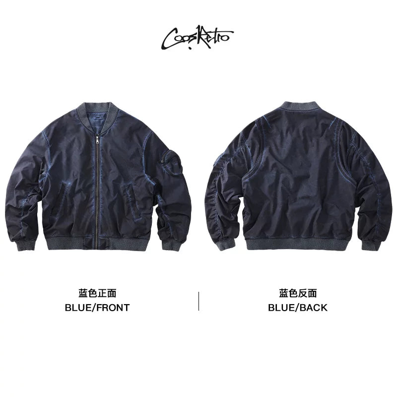 CoosRetro Vintage Contrast Jacket