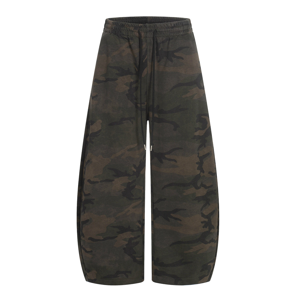 11KN Retro Camouflage Wide-leg Cargo Pants