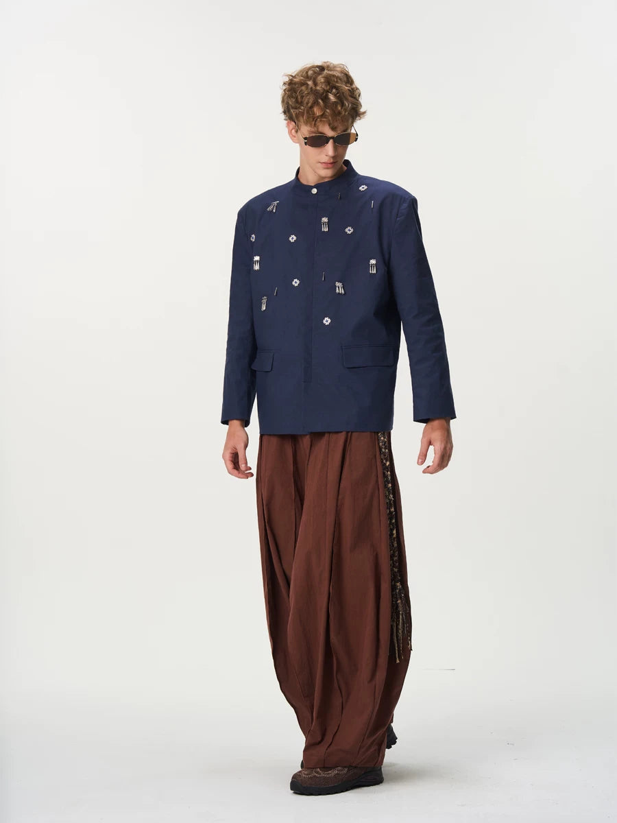 CNEW Hand-sewn Miao Silver Jewelry Silver Buckle Suit