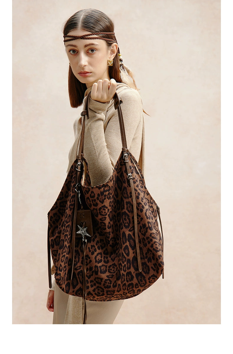 JACD Slack Leopard Print Tote Bag