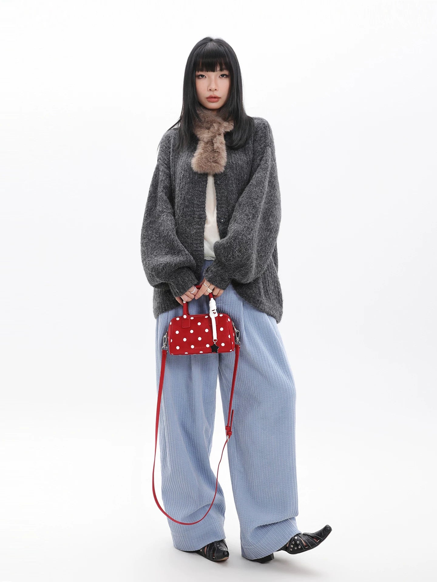 JANDRESS Star Polka Dot Messenger Bag