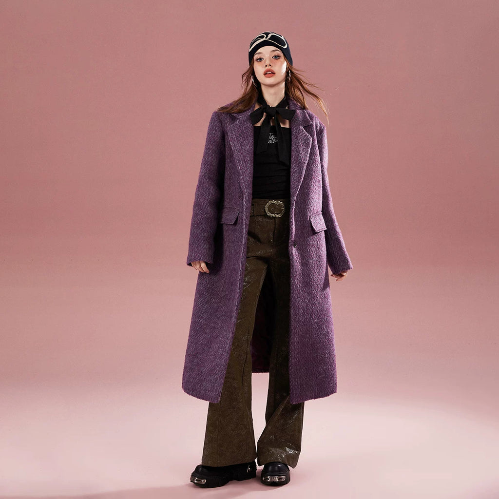 Imone Soft Waxy Shoulder Pads Turned Over Tweed Jacket