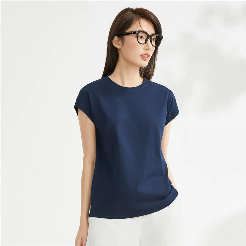 Giordano Cotton Temperament Round Neck Casual Tee