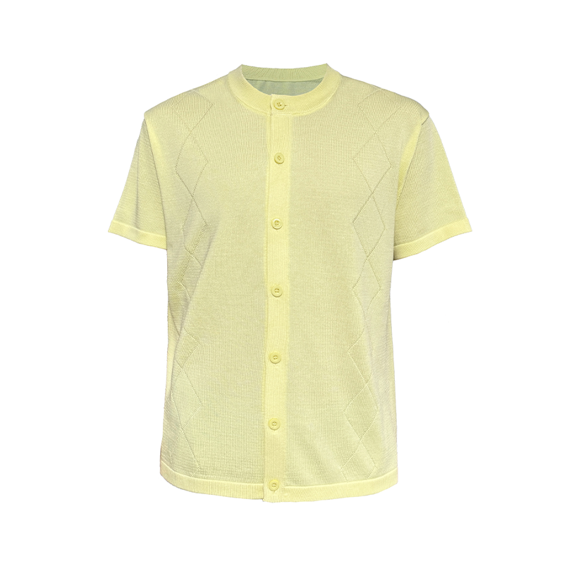 JCAESAR Diamond-knitted Cardigan