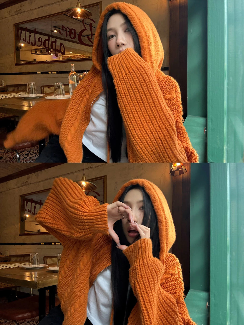 YOUNG KYLIN Lazy Thickened Twist Knitted Cardigan