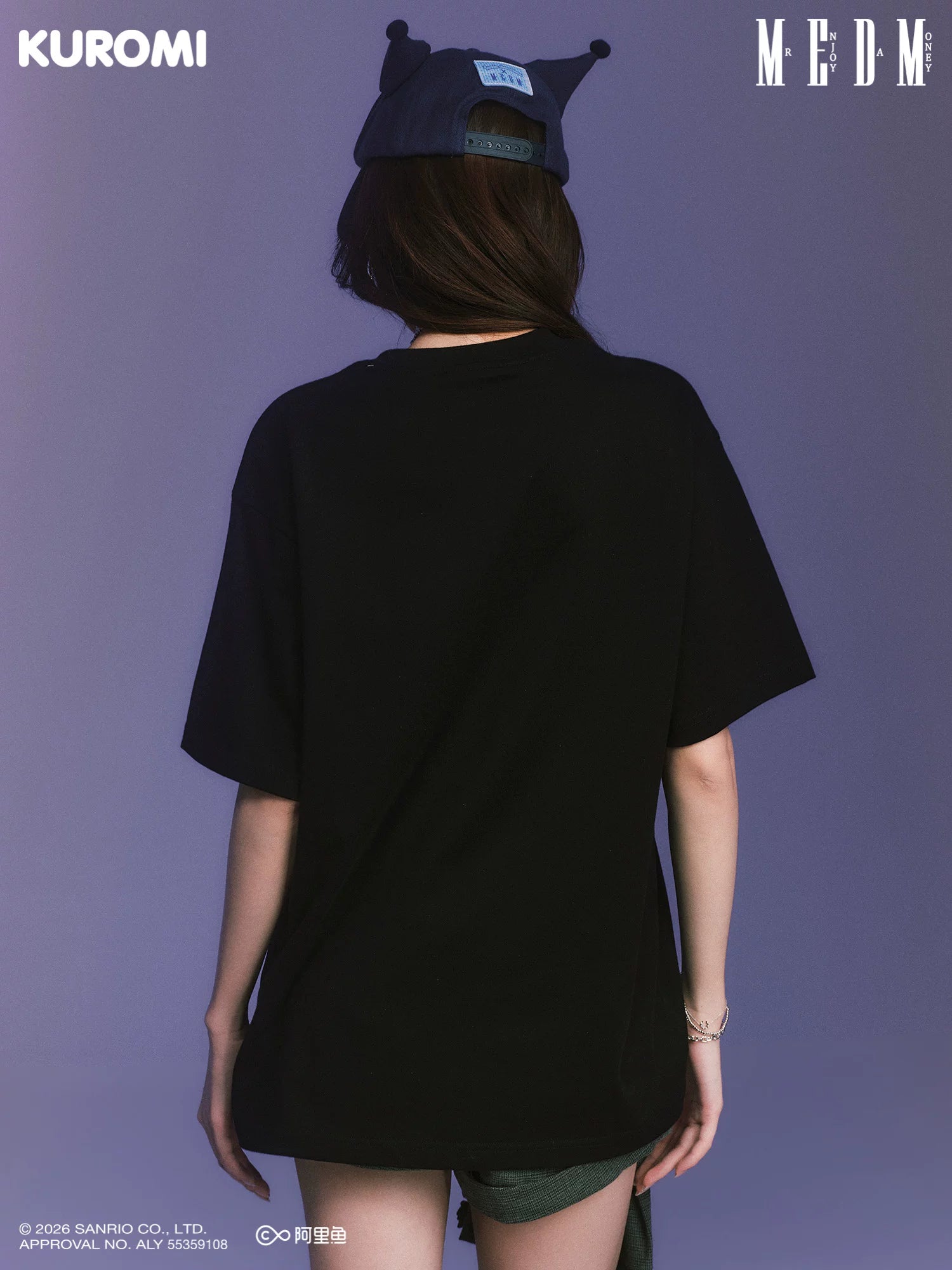 MEDM Knitted Pocket Casual Crew Neck Loose Tee