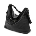 YADAMUI Soft Leather Crossbody Streamer Tote Bag