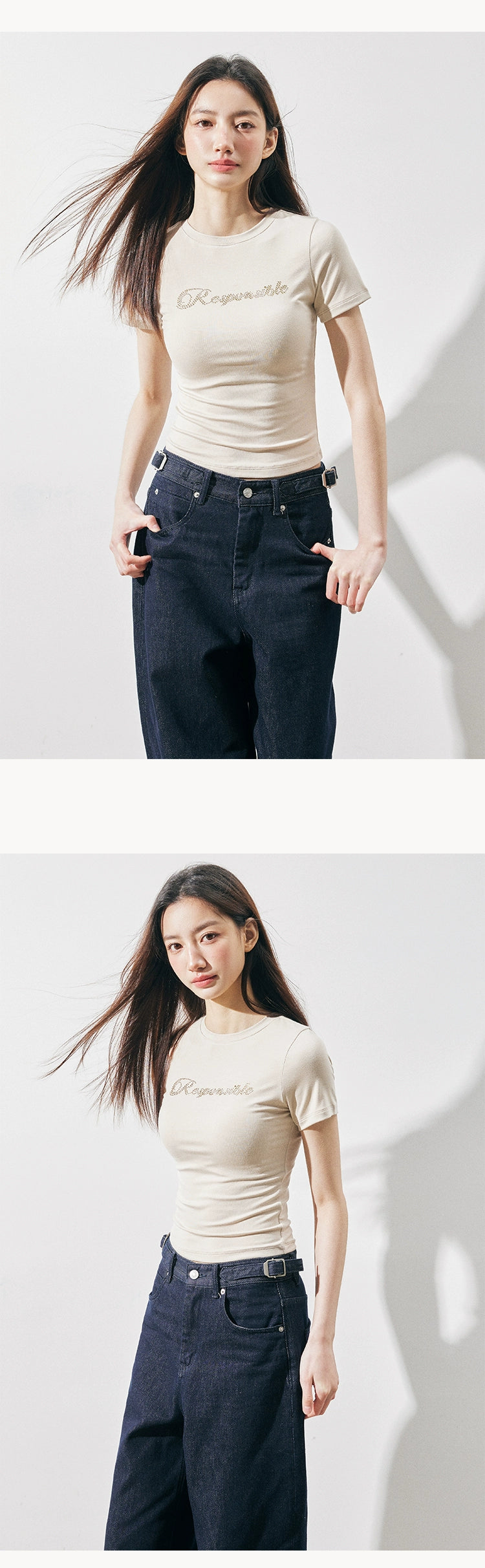 RPB BRAND Short Slim Hot Diamond Babes Tee