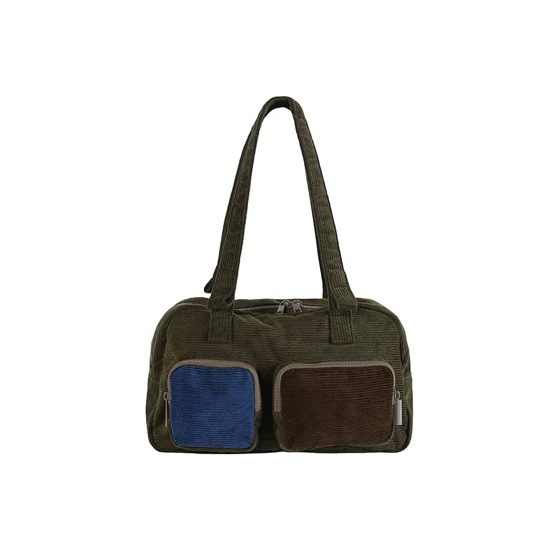 CryingCenter Corduroy Shoulder Underarm Bag
