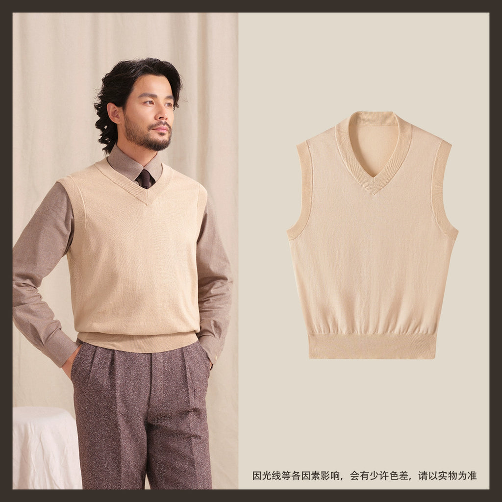 CULTUM Versatile V-neck Knitted Vest