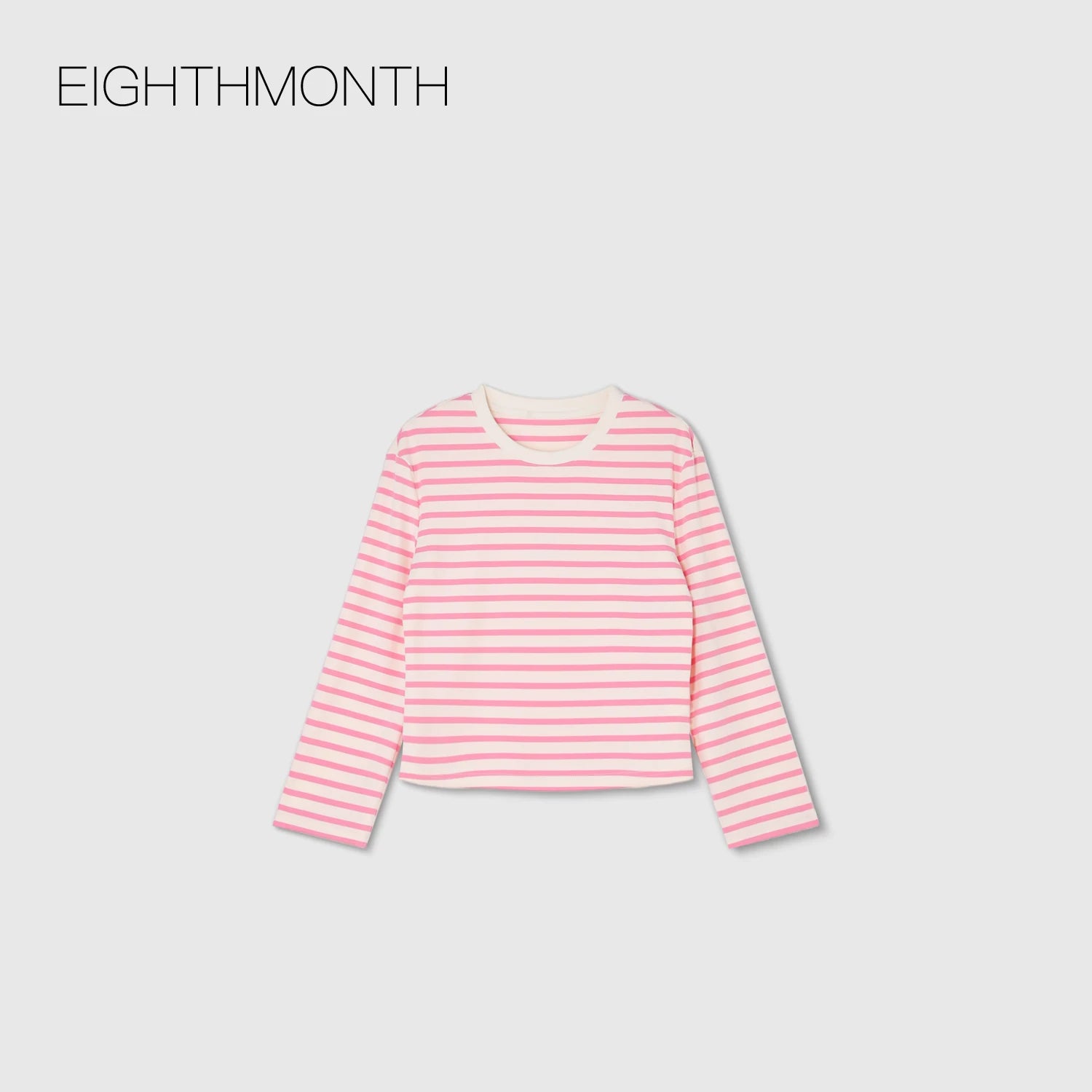EIGHTHMONTH Striped Short Casual Long Sleeve