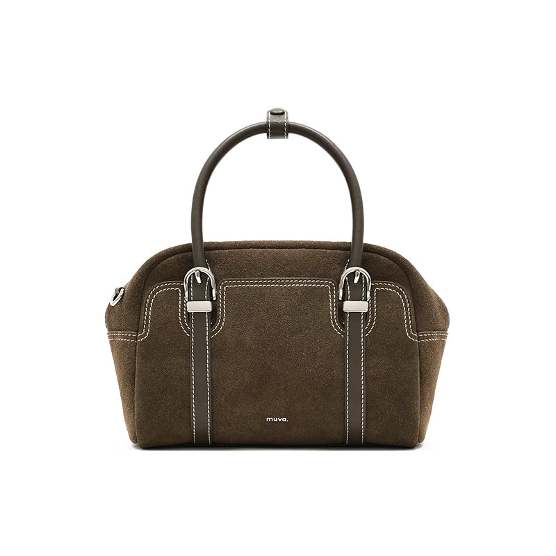 MUVA Premium Sense Cowhide Fleece Portable Small Square Bag