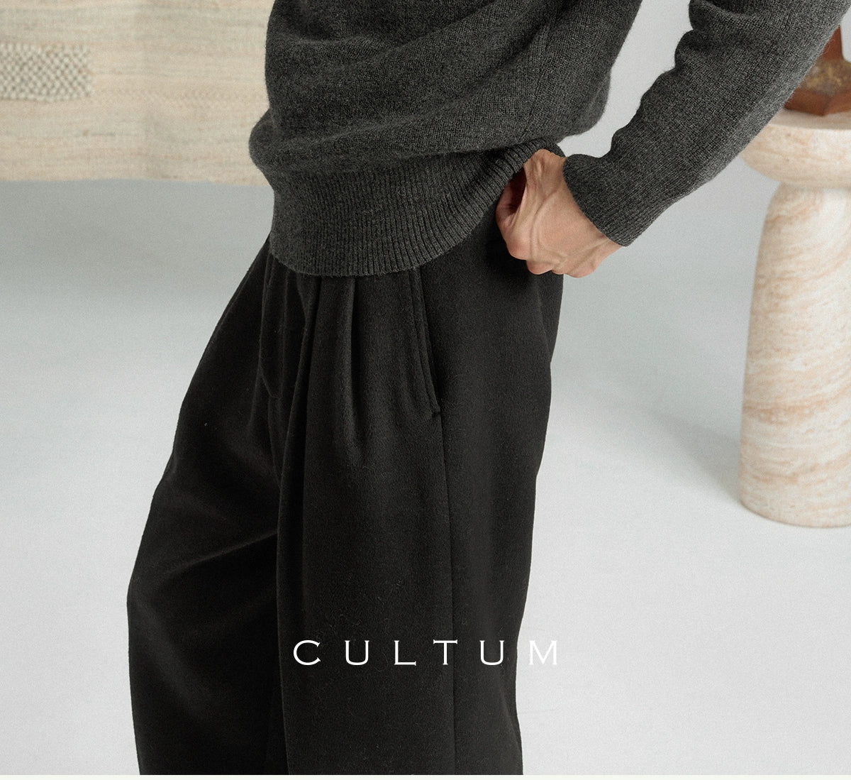 CULTUM Vintage Versatile Warm Knitted V-Neck Sweater