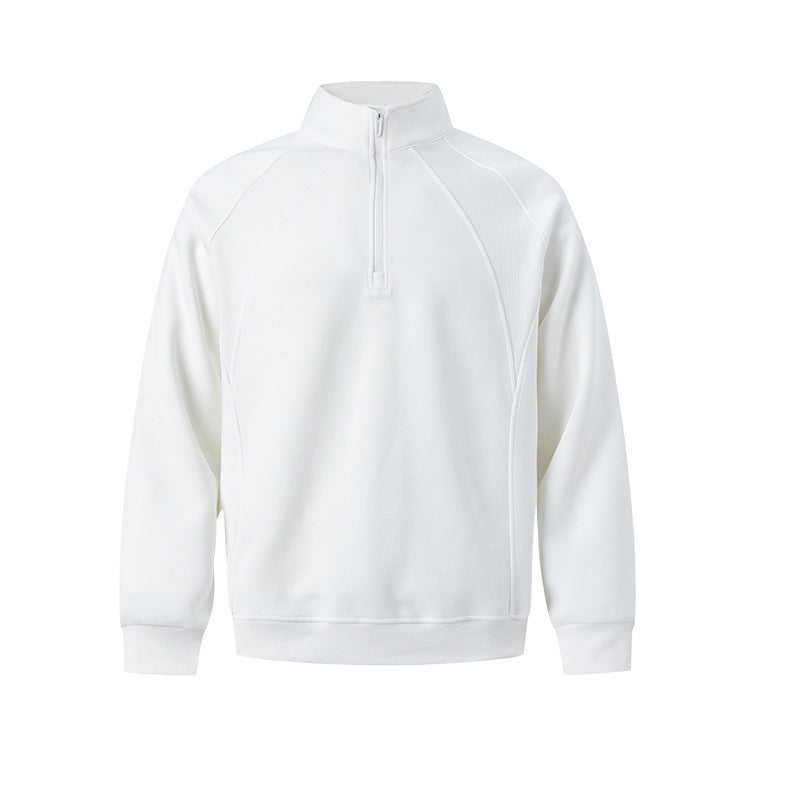UNF Stand-up Collar Half-zip Sweater