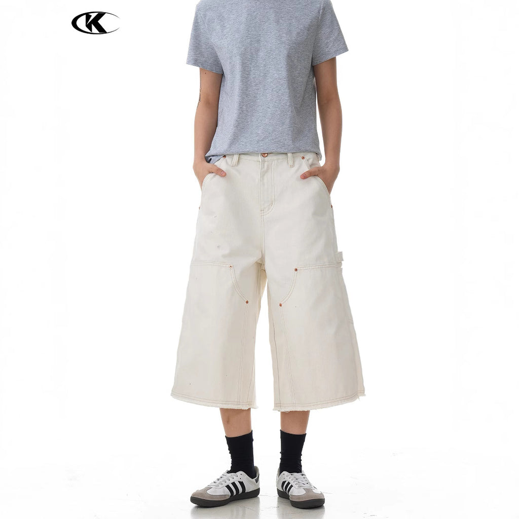 11KN Loose Casual Retro A-word Casual Tooling Shorts