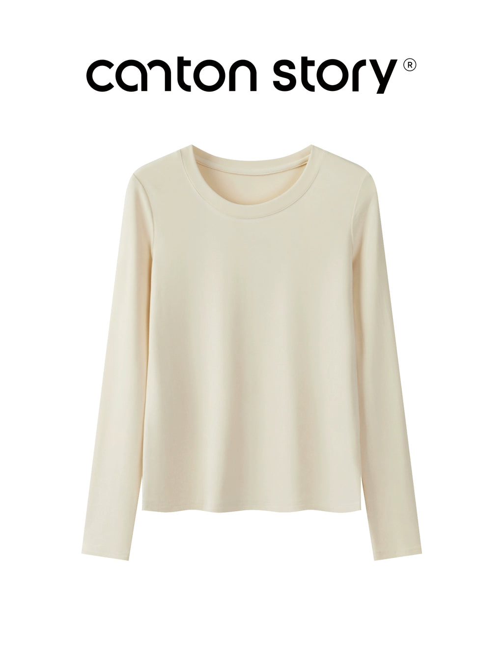 Cantonstory Shoulder Casual Versatile Bottom Shirt