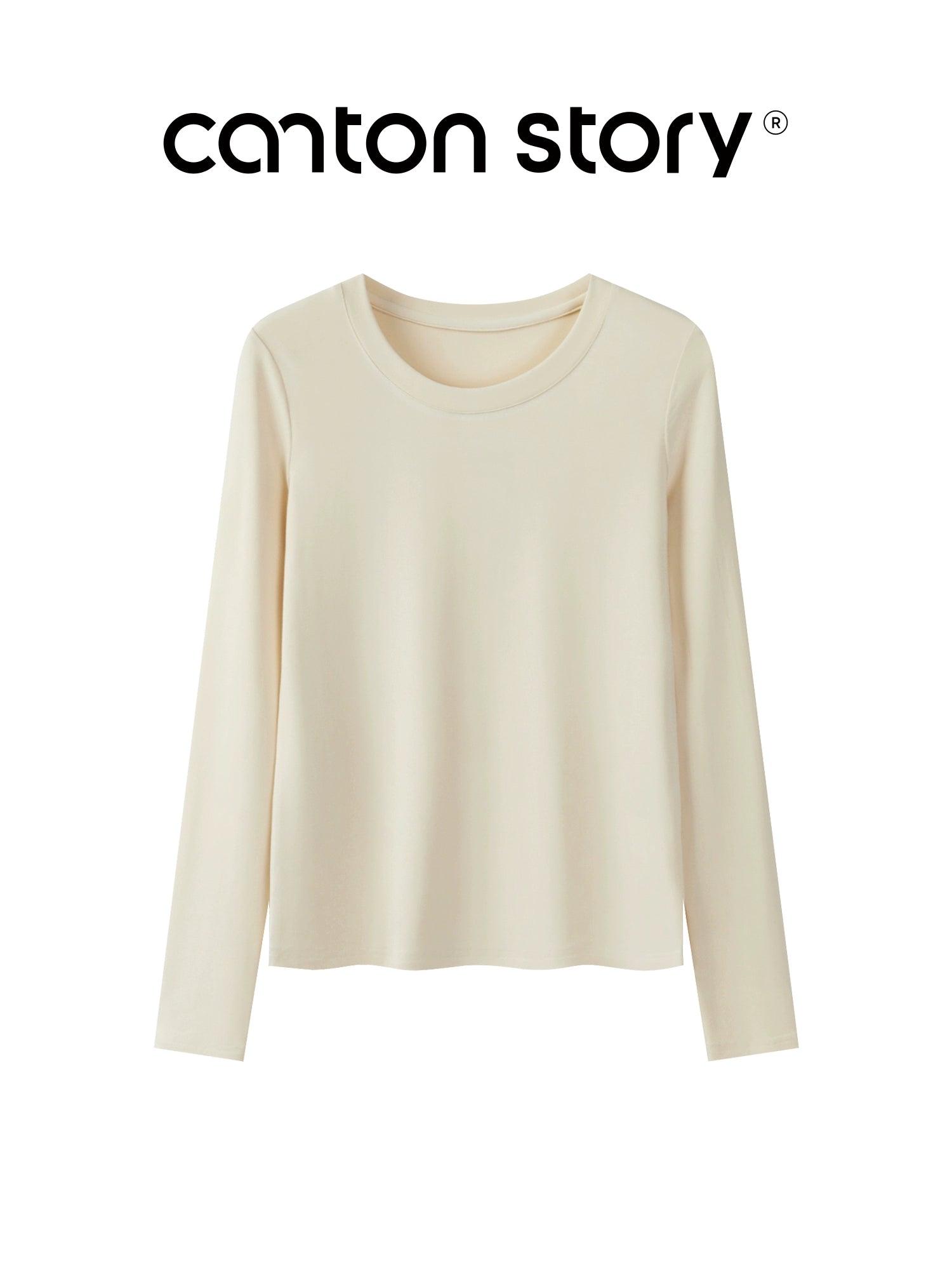 Cantonstory Shoulder Casual Versatile Bottom Shirt