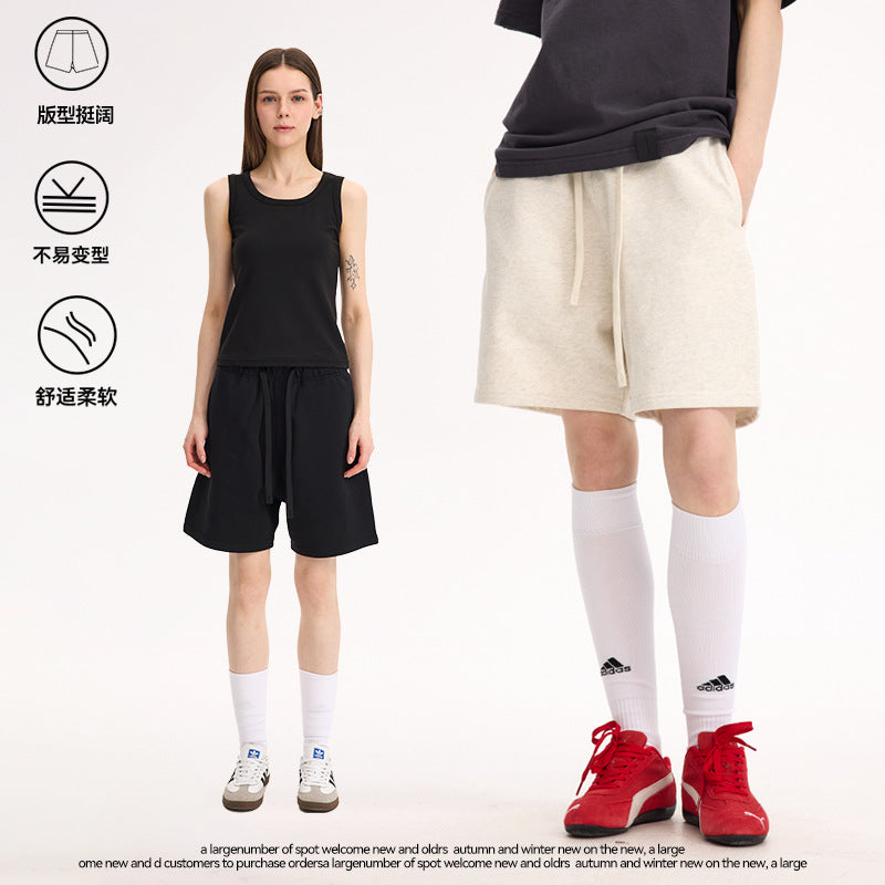 UNF 450g heavy old money wind silhouette terry Shorts