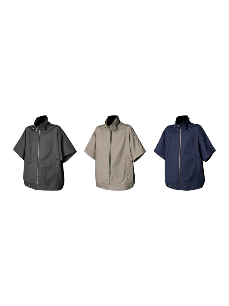 RELABEL Vintage Simple Splicing Line Loose Shirt