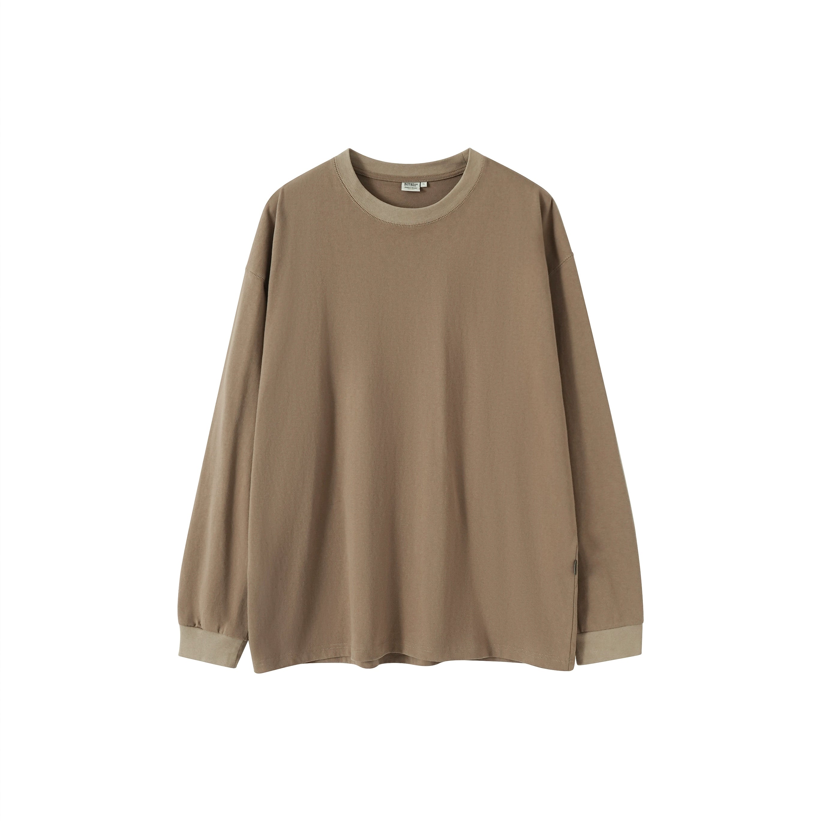 BUTTBILL four-pin six-thread heavy 300G round neck long-sleeve Tee