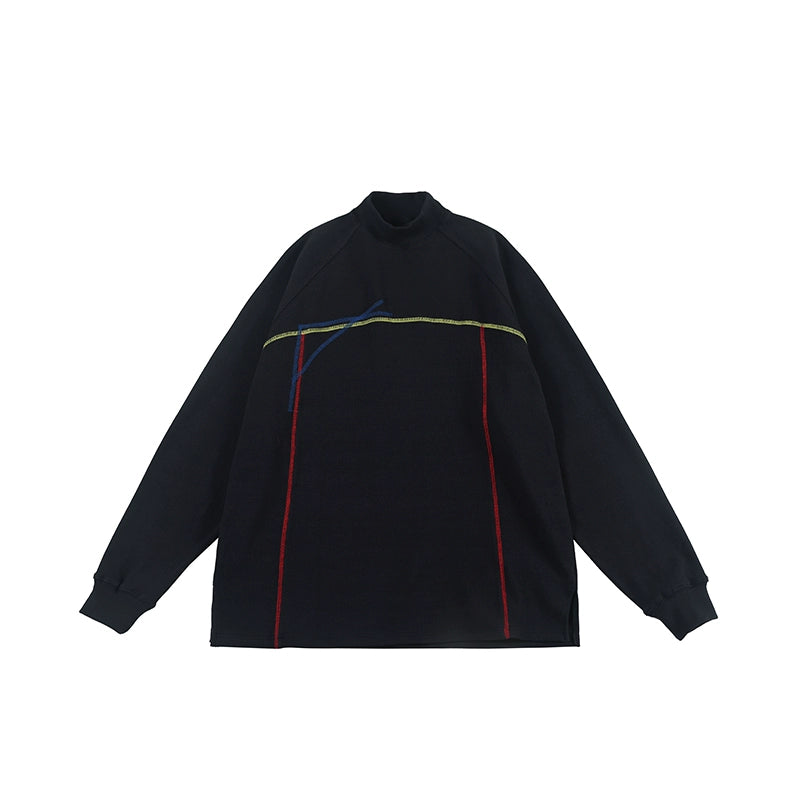 NOEARS Japanese Retro Semi-turtleneck Long Sleeves