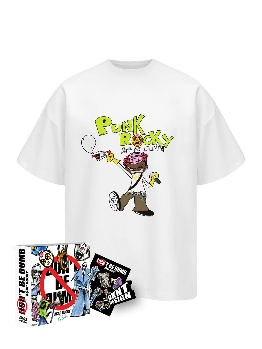 DKNT Alphabet Portrait Print Casual Tee