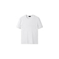 (Clearance) PLUS NO LOGO Elastic Sleeve Crew Neck Closed Sleeve Tee