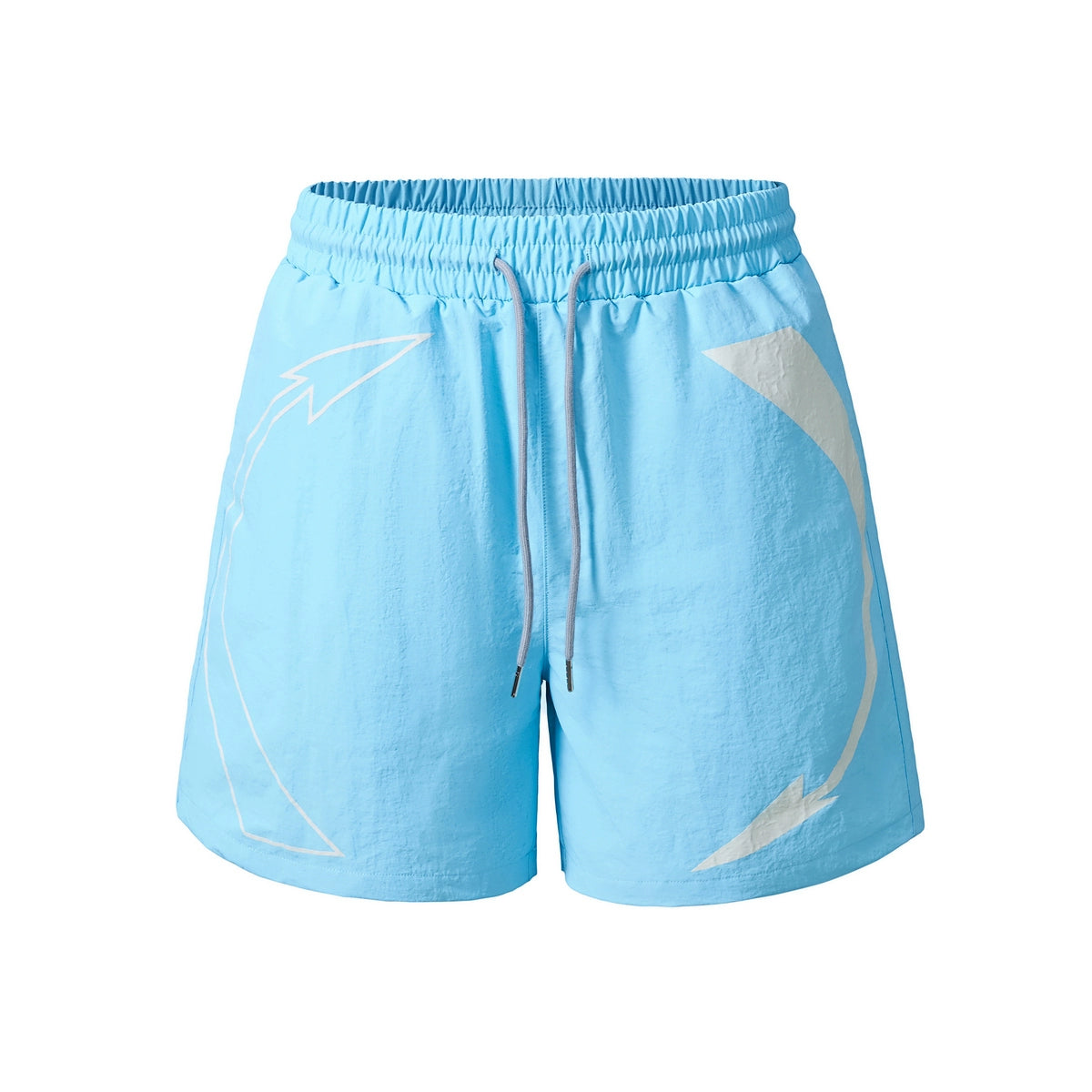 Eusoueu Vintage Niche But Knee Double Mesh Shorts