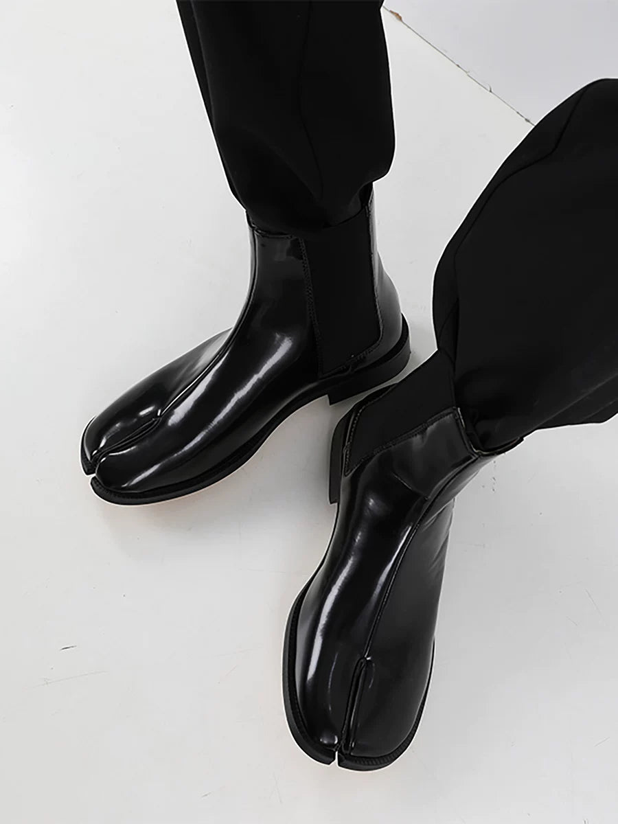 HANQIAORJI Horseshoe Split-toed Short Boots Martin Boots