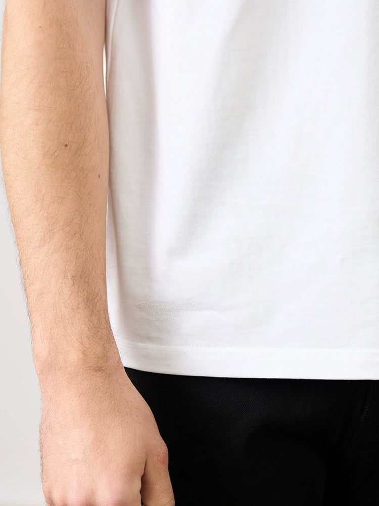 Simwood Basic Heavy Casual Round Neck Tee