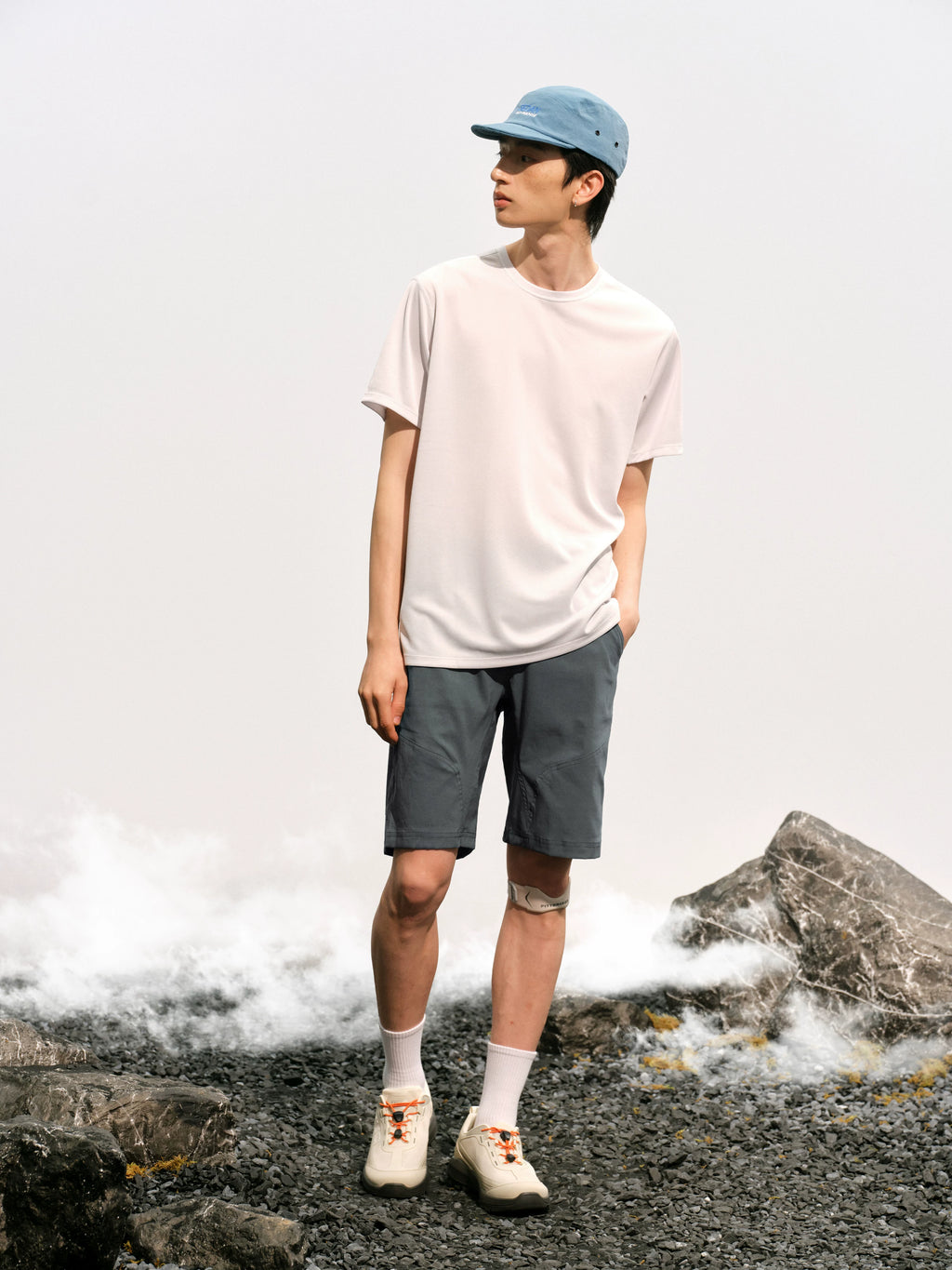 NO LOGO Stitching Quick-drying Sports Shorts