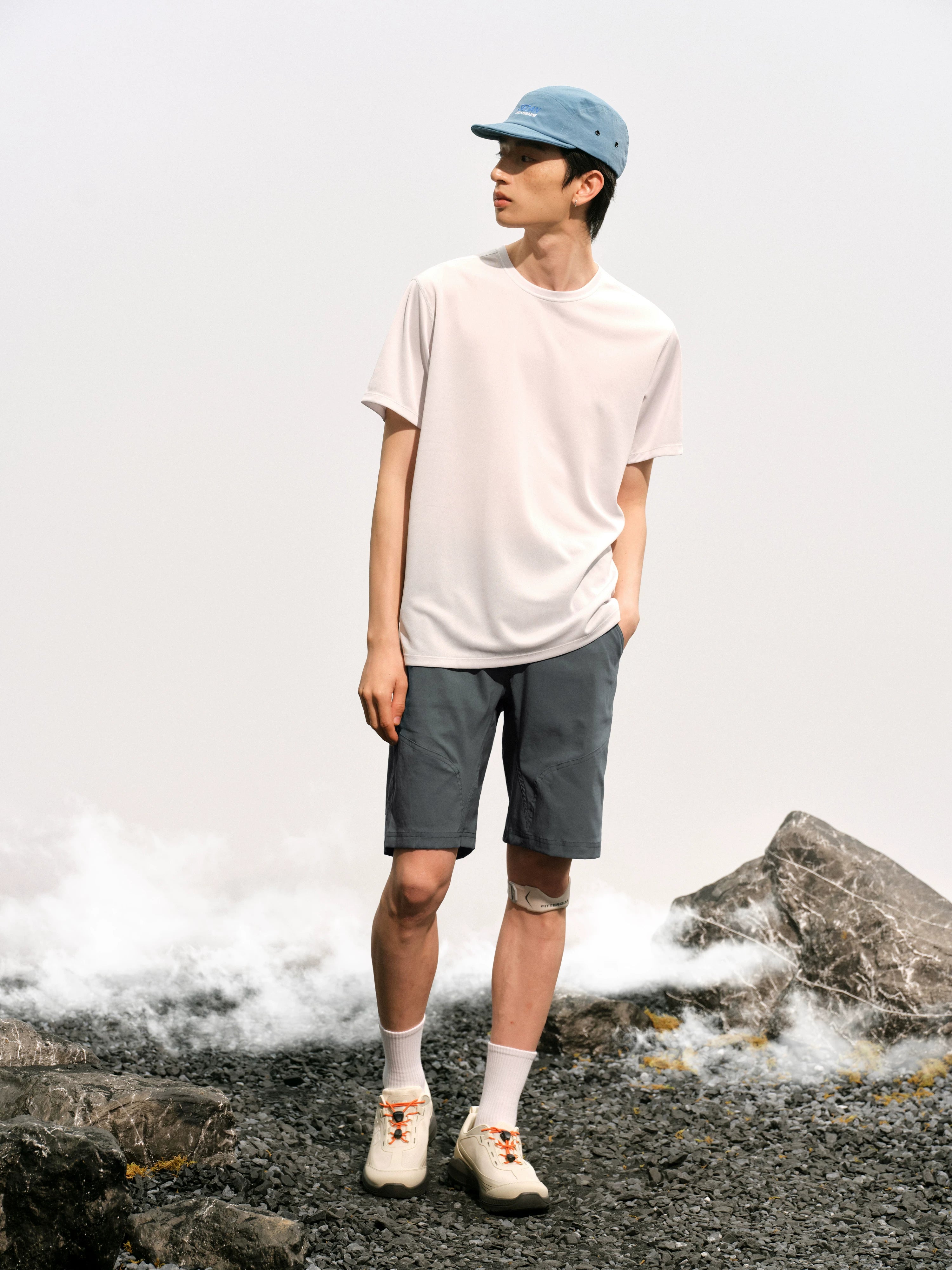 NO LOGO Stitching Quick-drying Sports Shorts
