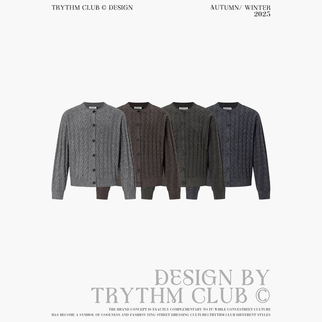 TRYTHMCLUB Vintage Knitted Wool Sweater