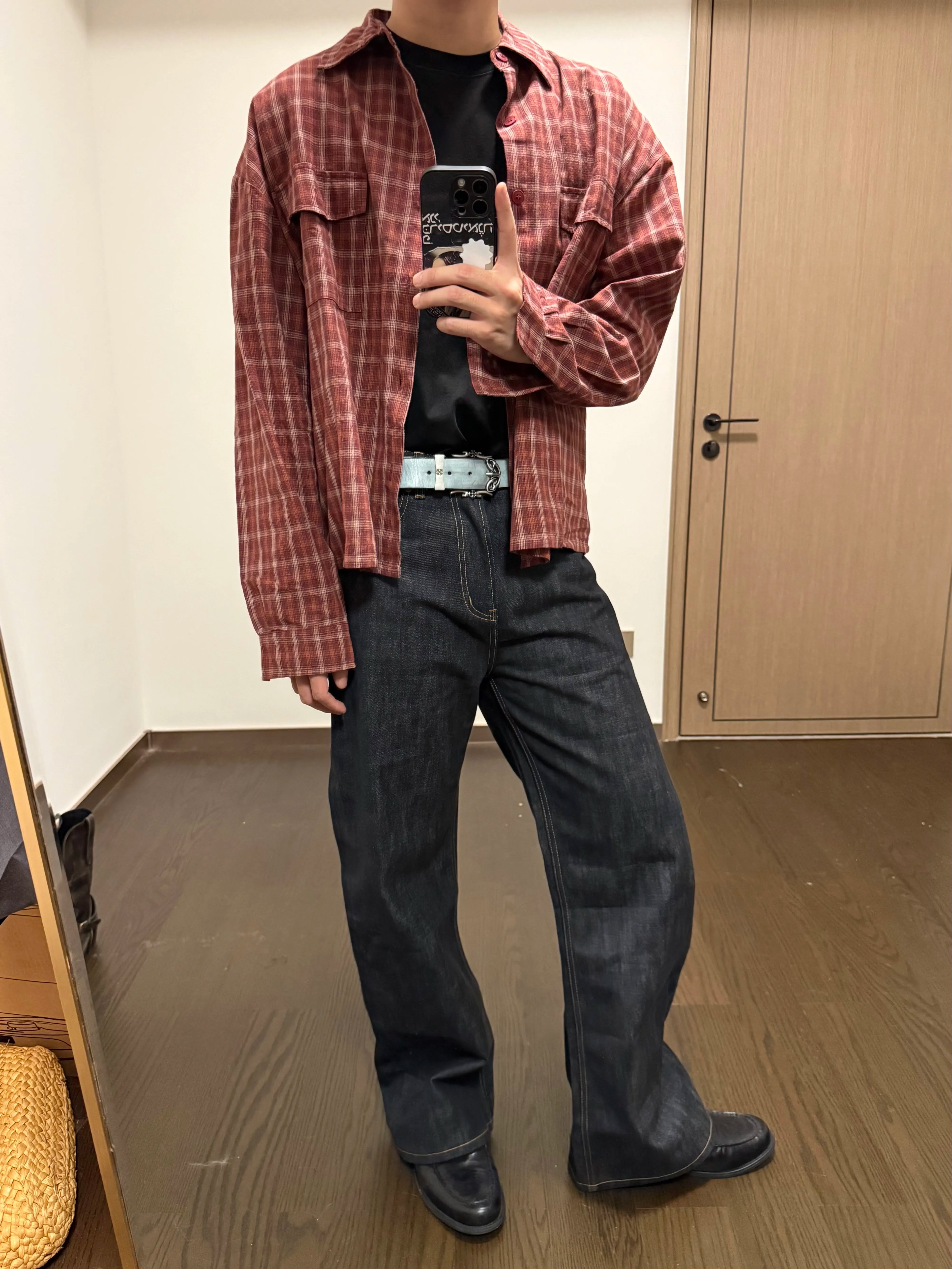 VOWPROGRES Okayama Narrow Red-edged Red-eared Jeans