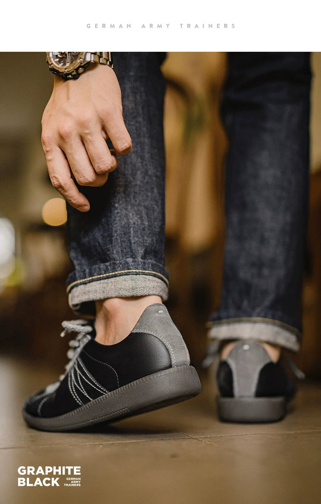 Maden Retro Low-top Soft-soled Casual Sneakers