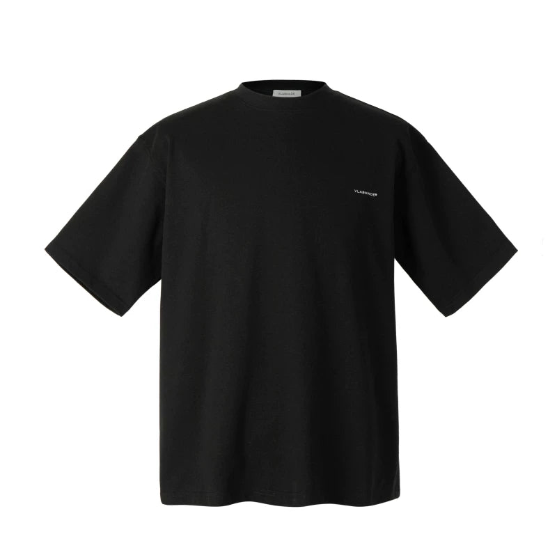 VLABMADE Small Neckline Logo Printing Loose Tee