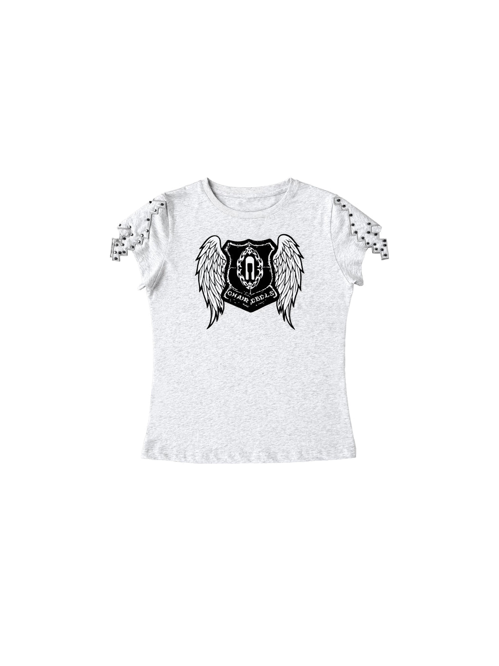 CHAI Wings Thousand Birds Grid Patch Nail Printed Tee