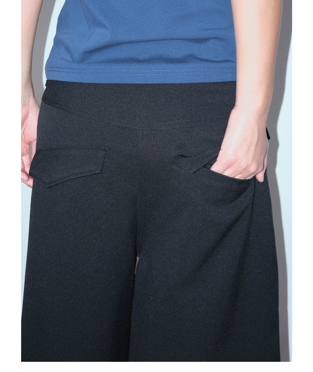 FUNKYFUN Strap Splicing Loose Casual Shorts