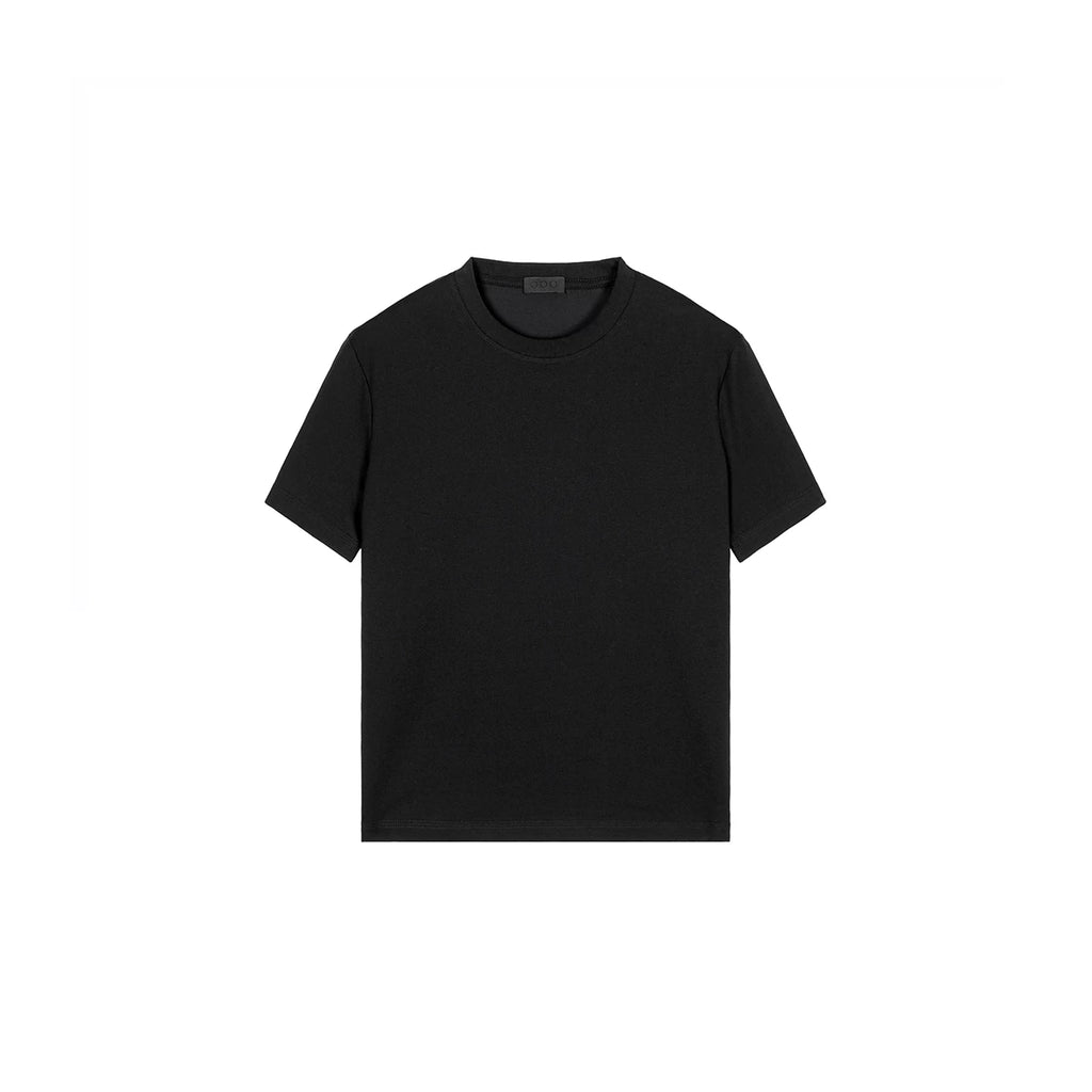 PLUS NO LOGO Retro Casual Simple Shoulder Tee