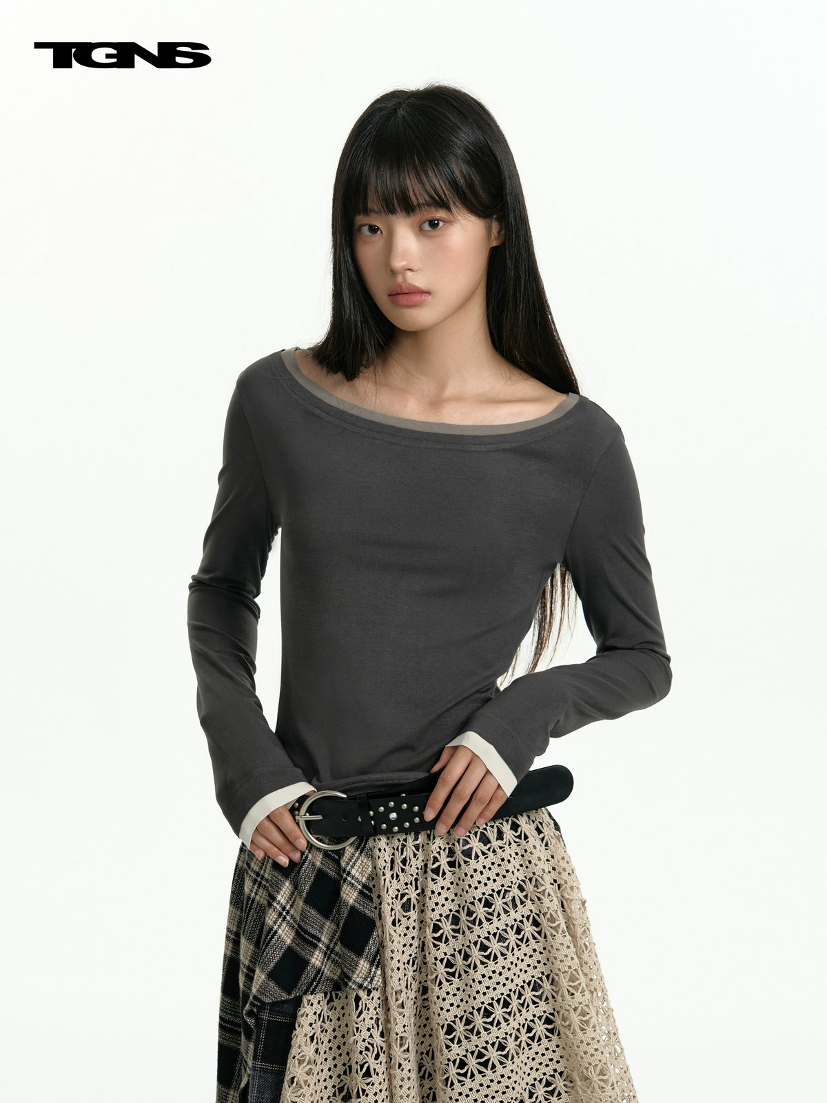 TGNS Retro Slim Fit and Thin Base with Long Sleeves Inside